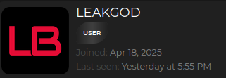 The registration date of LEAKGOD